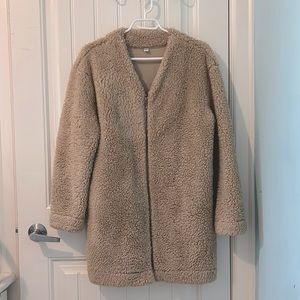 UNIQLO Sherpa/Teddy Coat